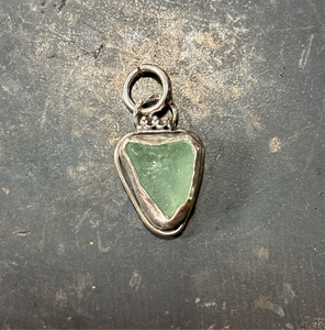 Heartshaped Seaglass Pendants