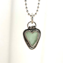 Heartshaped Seaglass Pendants