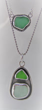 Double Sea Glass Pendant