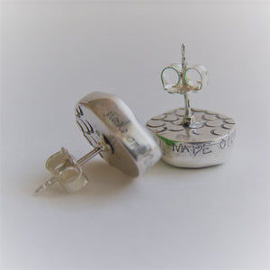 Sea Glass Studs- emerald