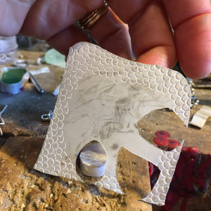 Sea Glass Studs- emerald version 2.0