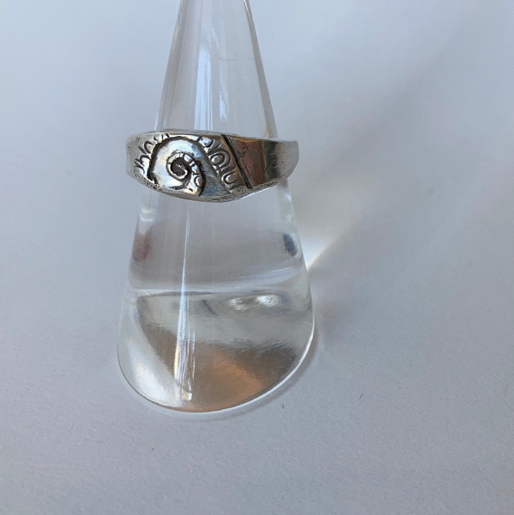 Swirly Silver Ring