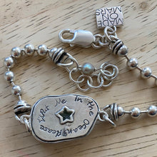 Seafoam Ball Chain Bracelet - star