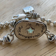 Seafoam Ball Chain Bracelet - star