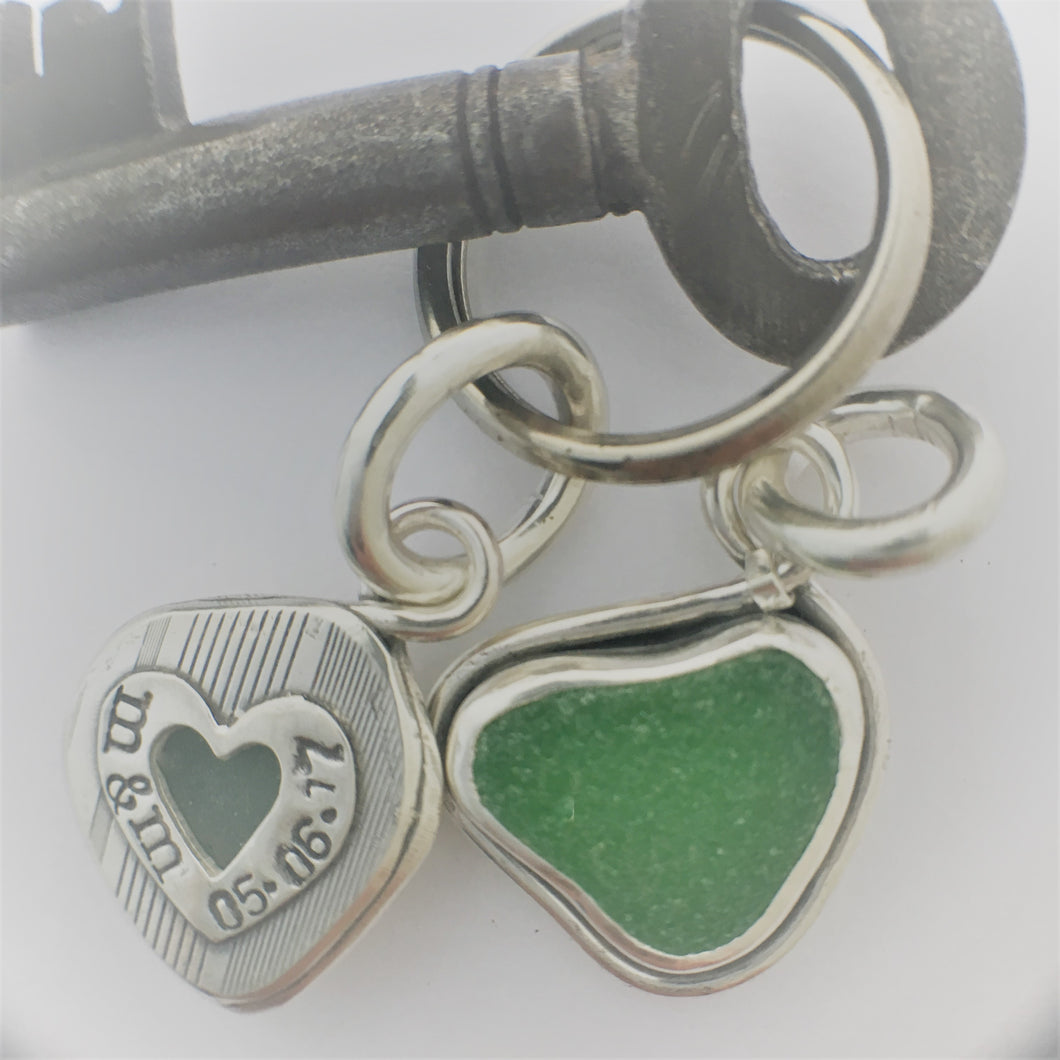 Custom Sea Glass Key Chain